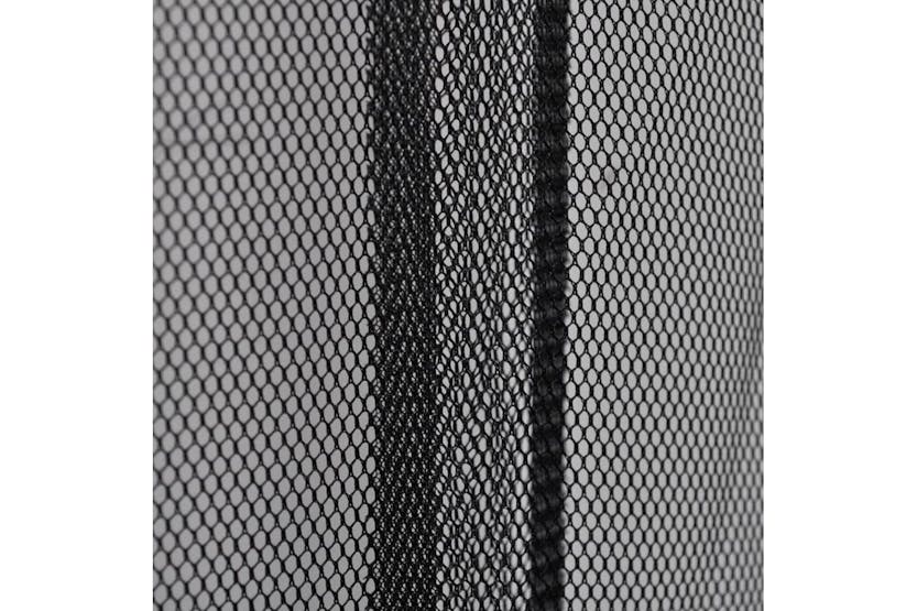 vidaXL 141127 Insect Door Screen 4-piece Mesh Curtain 220 X 100cm Black Polyester vidaXL 141127 Insect Door Screen 4-piece Mesh Curtain 220 X 100cm Black Polyester