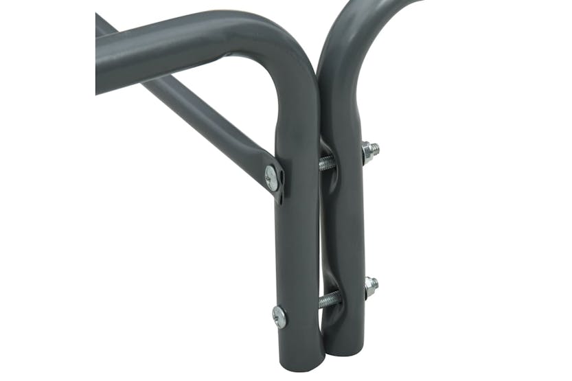 vidaXL 286291 Firewood Rack Anthracite 240x35x120cm Steel vidaXL 286291 Firewood Rack Anthracite 240x35x120cm Steel