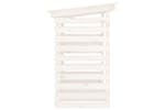 vidaXL 822223 Firewood Rack White 108x73x108cm Solid Wood Pine vidaXL 822223 Firewood Rack White 108x73x108cm Solid Wood Pine