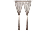 vidaXL 323982 Macrame Curtain Taupe 140x240cm Cotton vidaXL 323982 Macrame Curtain Taupe 140x240cm Cotton