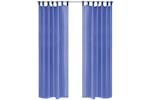 vidaXL 132245 Voile Curtains 2 Pcs 140x175cm Royal Blue vidaXL 132245 Voile Curtains 2 Pcs 140x175cm Royal Blue