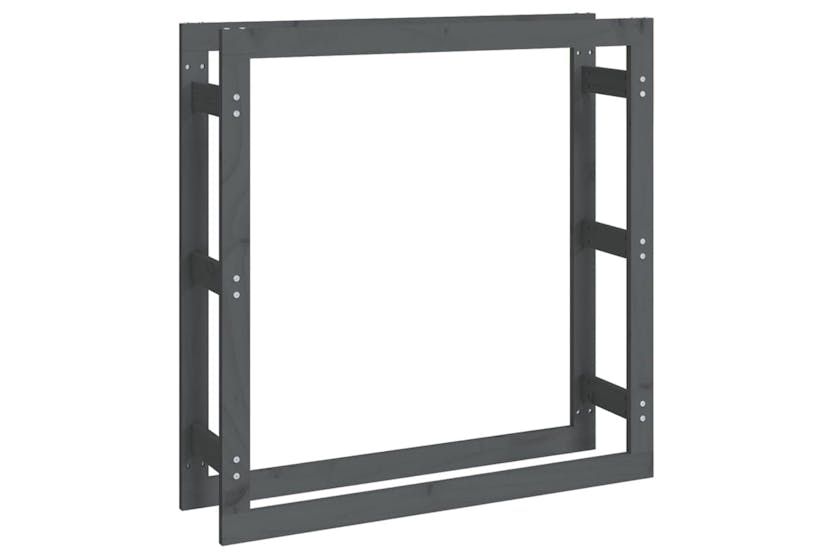 vidaXL 822424 Firewood Rack Grey 100x25x100cm Solid Wood Pine vidaXL 822424 Firewood Rack Grey 100x25x100cm Solid Wood Pine