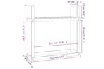 vidaXL 823858 Firewood Rack White 110x35x108.5cm Solid Wood Pine vidaXL 823858 Firewood Rack White 110x35x108.5cm Solid Wood Pine