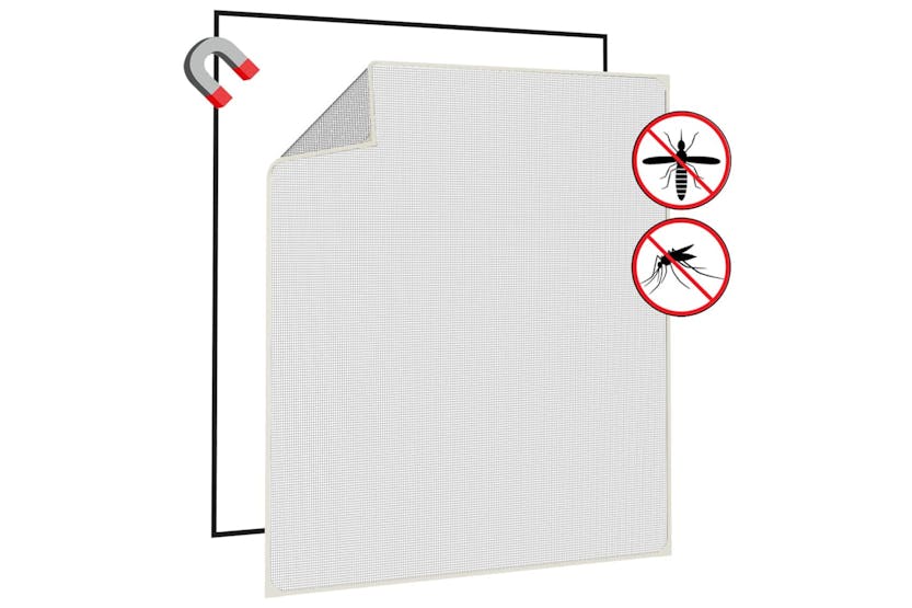 vidaXL 153855 Magnetic Insect Screen For Windows White 130x150cm vidaXL 153855 Magnetic Insect Screen For Windows White 130x150cm