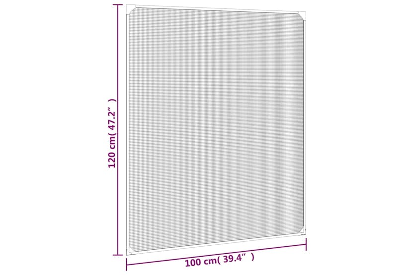 vidaXL 153852 Magnetic Insect Screen For Windows Anthracite 100x120cm vidaXL 153852 Magnetic Insect Screen For Windows Anthracite 100x120cm