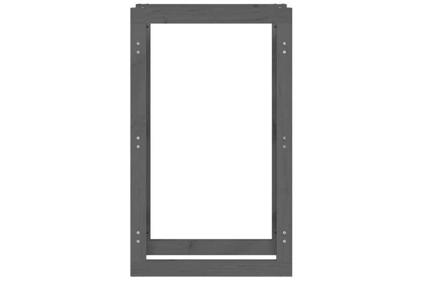 vidaXL 822414 Firewood Rack Grey 60x25x100cm Solid Wood Pine vidaXL 822414 Firewood Rack Grey 60x25x100cm Solid Wood Pine