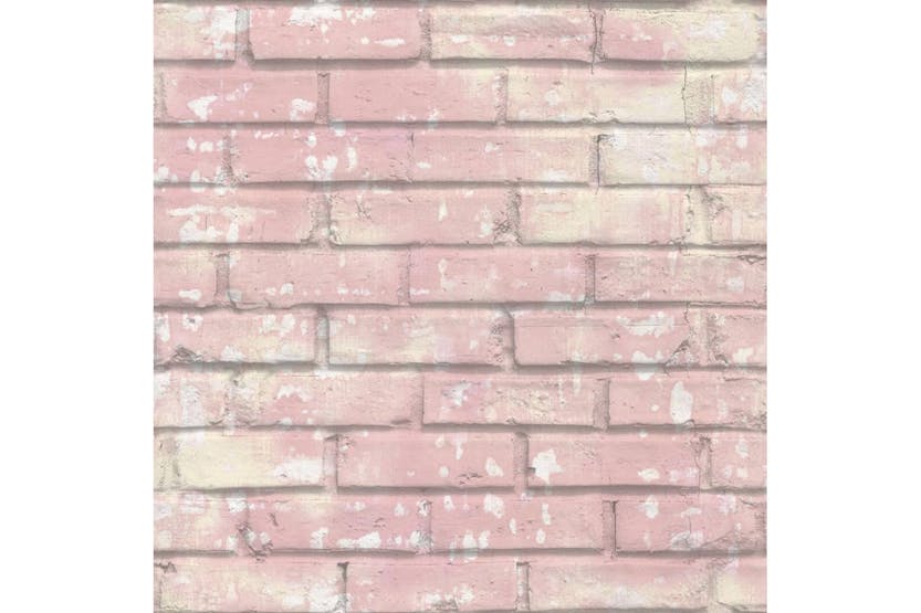 Noordwand 425318 Urban Friends & Coffee Wallpaper Bricks Pink And White Noordwand 425318 Urban Friends & Coffee Wallpaper Bricks Pink And White