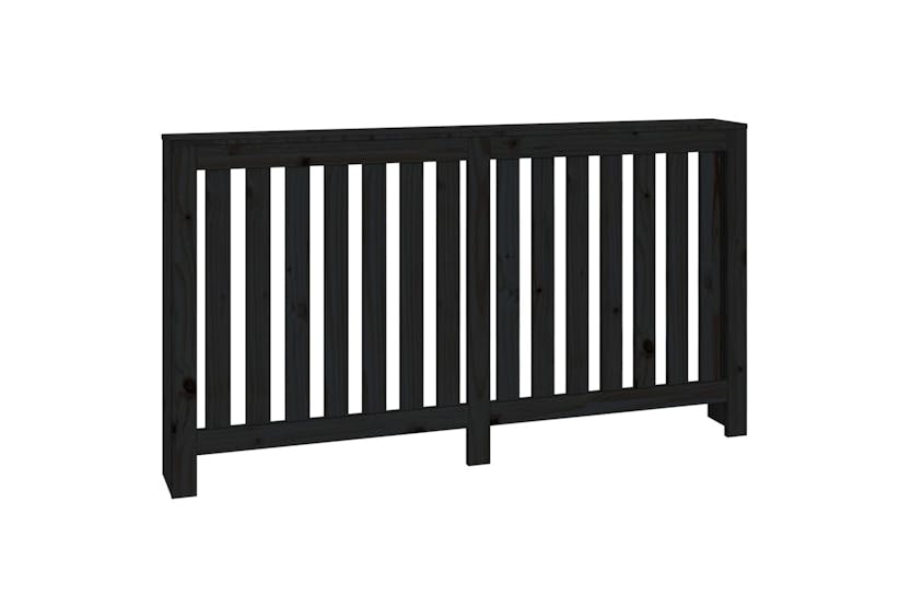 vidaXL 822580 Radiator Cover Black 153x19x84cm Solid Wood Pine vidaXL 822580 Radiator Cover Black 153x19x84cm Solid Wood Pine