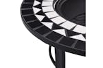 vidaXL 46721 vidaXL Mosaic Fire Pit Black And White 68cm Ceramic vidaXL 46721 vidaXL Mosaic Fire Pit Black And White 68cm Ceramic