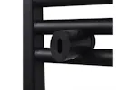 vidaXL 141913 Bathroom Heating Towel Rail Radiator Curve 500x764mm Black vidaXL 141913 Bathroom Heating Towel Rail Radiator Curve 500x764mm Black