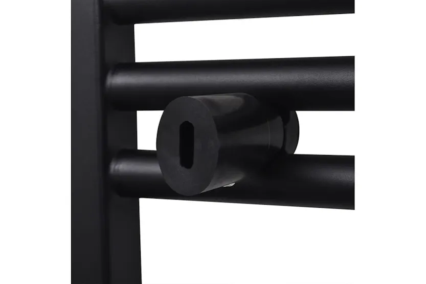 vidaXL 141913 Bathroom Heating Towel Rail Radiator Curve 500x764mm Black vidaXL 141913 Bathroom Heating Towel Rail Radiator Curve 500x764mm Black