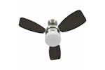 vidaXL 51493 Ceiling Fan With Light And Remote Control 76cm Dark Brown vidaXL 51493 Ceiling Fan With Light And Remote Control 76cm Dark Brown