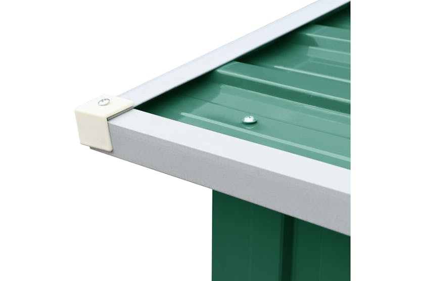 vidaXL 47086 Garden Log Storage Shed Galvanised Steel 330x92x153cm Green vidaXL 47086 Garden Log Storage Shed Galvanised Steel 330x92x153cm Green