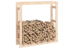 vidaXL 822422 Firewood Rack 100x25x100cm Solid Wood Pine vidaXL 822422 Firewood Rack 100x25x100cm Solid Wood Pine