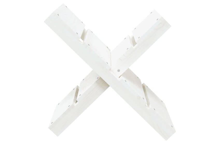 vidaXL 822448 Log Holder White 47x39.5x48cm Solid Wood Pine vidaXL 822448 Log Holder White 47x39.5x48cm Solid Wood Pine