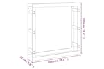 vidaXL 822422 Firewood Rack 100x25x100cm Solid Wood Pine vidaXL 822422 Firewood Rack 100x25x100cm Solid Wood Pine