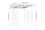 vidaXL 43324 Garden Firewood Storage Shed Impregnated Pinewood vidaXL 43324 Garden Firewood Storage Shed Impregnated Pinewood