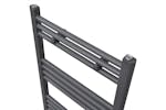 vidaXL 141888 Grey Bathroom Central Heating Towel Rail Radiator Straight 480x480mm vidaXL 141888 Grey Bathroom Central Heating Towel Rail Radiator Straight 480x480mm