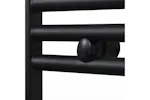 vidaXL 141913 Bathroom Heating Towel Rail Radiator Curve 500x764mm Black vidaXL 141913 Bathroom Heating Towel Rail Radiator Curve 500x764mm Black