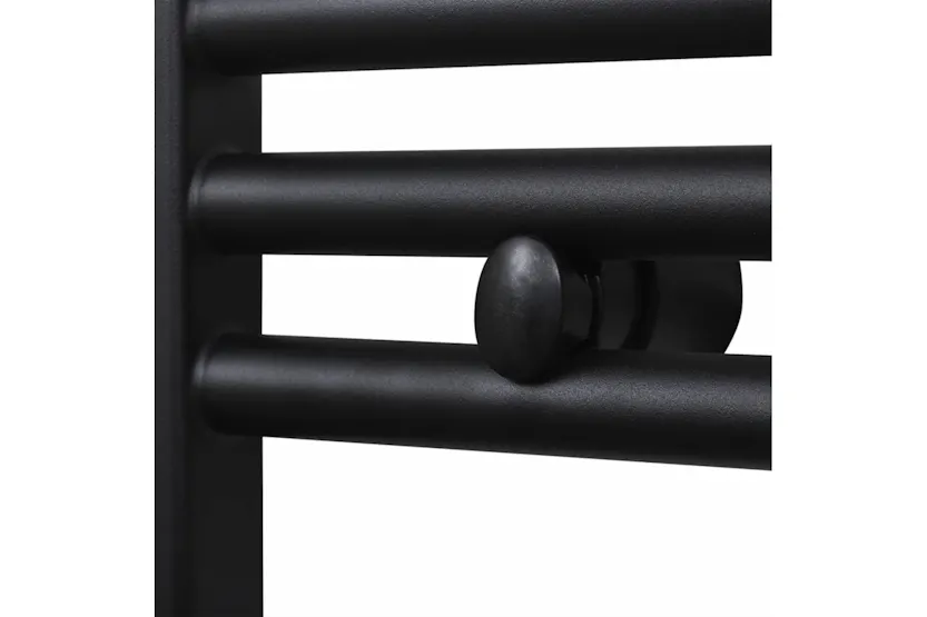 vidaXL 141913 Bathroom Heating Towel Rail Radiator Curve 500x764mm Black vidaXL 141913 Bathroom Heating Towel Rail Radiator Curve 500x764mm Black