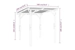 vidaXL 42958 Garden Canopy Impregnated Pinewood 180x180x189cm vidaXL 42958 Garden Canopy Impregnated Pinewood 180x180x189cm