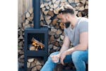 Esschert Design 421283 Outdoor Fireplace With Firewood Storage Black Ff410 Esschert Design 421283 Outdoor Fireplace With Firewood Storage Black Ff410