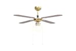 vidaXL 51486 Ceiling Fan With Light 106cm Brown vidaXL 51486 Ceiling Fan With Light 106cm Brown