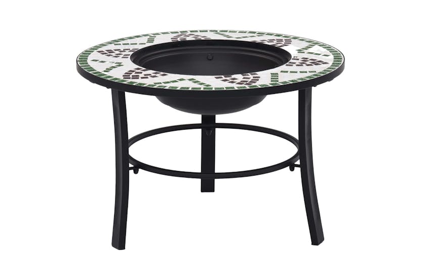vidaXL 46722 vidaXL Mosaic Fire Pit Green 68cm Ceramic vidaXL 46722 vidaXL Mosaic Fire Pit Green 68cm Ceramic