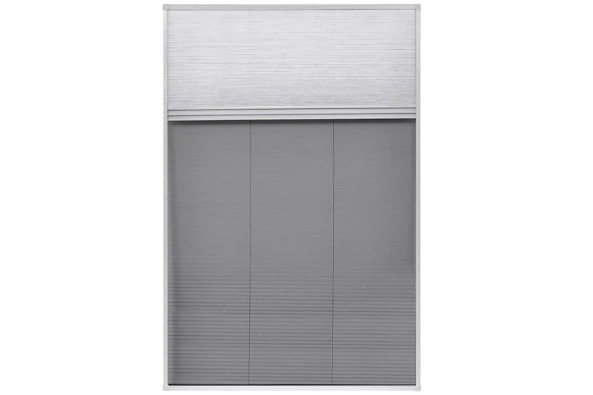 vidaXL 142617 Plisse Insect Screen For Windows Aluminium 80x120cm With Shade vidaXL 142617 Plisse Insect Screen For Windows Aluminium 80x120cm With Shade