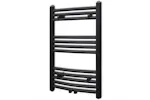 vidaXL 141913 Bathroom Heating Towel Rail Radiator Curve 500x764mm Black vidaXL 141913 Bathroom Heating Towel Rail Radiator Curve 500x764mm Black