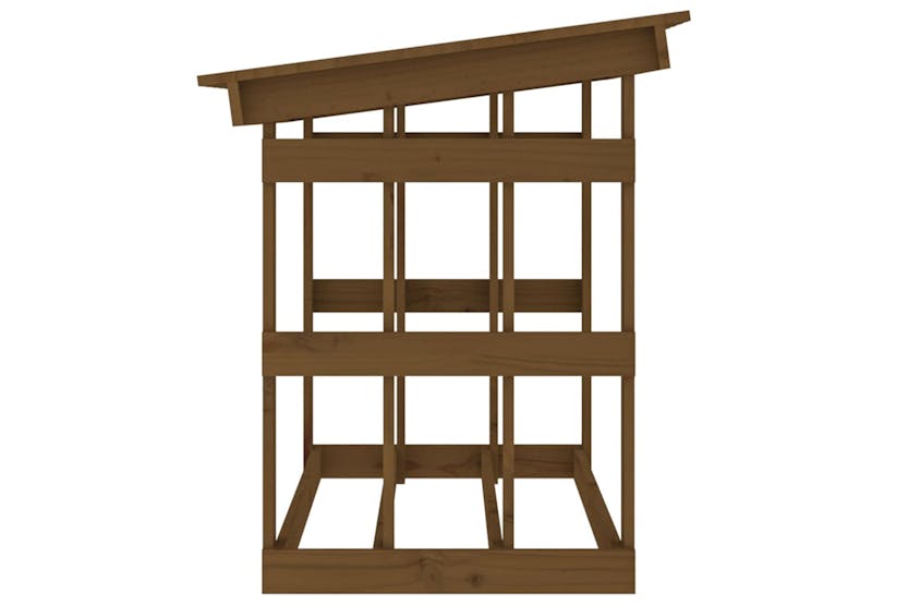 vidaXL 822435 Firewood Rack Honey Brown 108x64.5x77cm Solid Wood Pine vidaXL 822435 Firewood Rack Honey Brown 108x64.5x77cm Solid Wood Pine