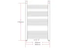 Vidaxl Bathroom Radiator Central Heating Towel Rail Curve 600 X 1160 Mm Vidaxl Bathroom Radiator Central Heating Towel Rail Curve 600 X 1160 Mm