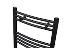 vidaXL 141913 Bathroom Heating Towel Rail Radiator Curve 500x764mm Black vidaXL 141913 Bathroom Heating Towel Rail Radiator Curve 500x764mm Black
