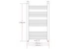 Vidaxl Bathroom Radiator Central Heating Towel Rail Curve 500 X 1160 Mm Vidaxl Bathroom Radiator Central Heating Towel Rail Curve 500 X 1160 Mm
