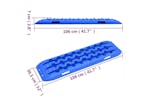 vidaXL 210776 Traction Boards 2 Pcs Blue 106x30.5x7cm Nylon vidaXL 210776 Traction Boards 2 Pcs Blue 106x30.5x7cm Nylon