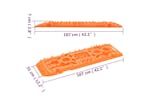 vidaXL 210772 Traction Boards 2 Pcs Orange 107x31x7cm Nylon vidaXL 210772 Traction Boards 2 Pcs Orange 107x31x7cm Nylon