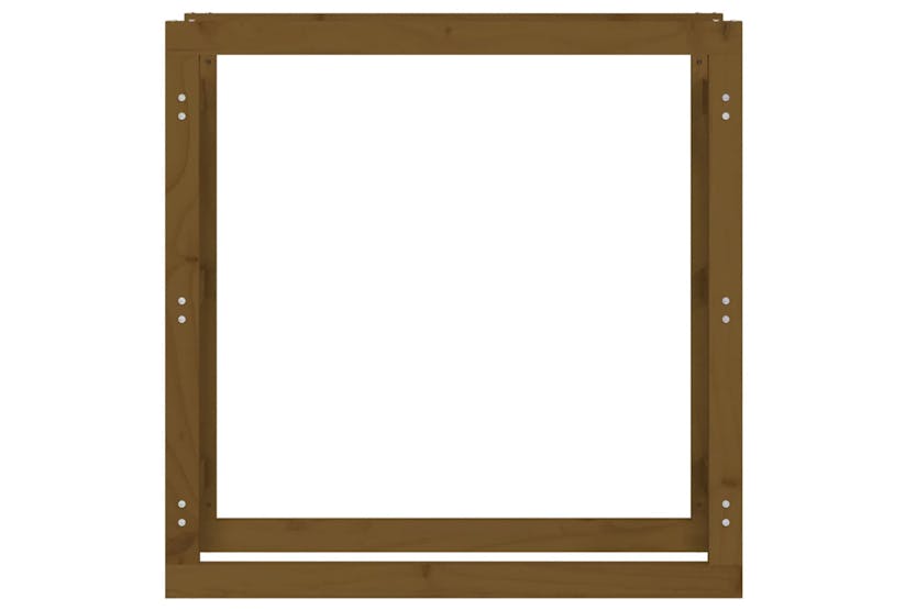 vidaXL 822425 Firewood Rack Honey Brown 100x25x100cm Solid Wood Pine vidaXL 822425 Firewood Rack Honey Brown 100x25x100cm Solid Wood Pine