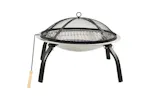Vidaxl 2-in-1 Fire Pit And Bbq With Poker 56x56x49 Cm Stainless Steel Vidaxl 2-in-1 Fire Pit And Bbq With Poker 56x56x49 Cm Stainless Steel