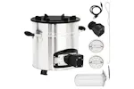 Vidaxl Wood Stove With Usb Fan Silver 35.5x26x28 Cm Stainless Steel Vidaxl Wood Stove With Usb Fan Silver 35.5x26x28 Cm Stainless Steel
