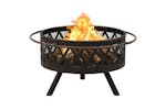 vidaXL 311885 Rustic Fire Pit With Poker 76cm Xxl Steel vidaXL 311885 Rustic Fire Pit With Poker 76cm Xxl Steel