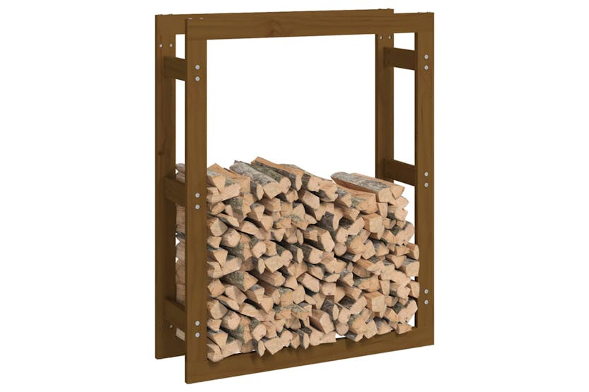 vidaXL 822420 Firewood Rack Honey Brown 80x25x100cm Solid Wood Pine vidaXL 822420 Firewood Rack Honey Brown 80x25x100cm Solid Wood Pine
