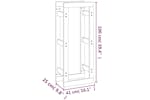 vidaXL 822411 Firewood Rack Black 41x25x100cm Solid Wood Pine vidaXL 822411 Firewood Rack Black 41x25x100cm Solid Wood Pine