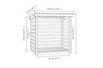 vidaXL 822224 Firewood Rack Grey 108x73x108cm Solid Wood Pine vidaXL 822224 Firewood Rack Grey 108x73x108cm Solid Wood Pine