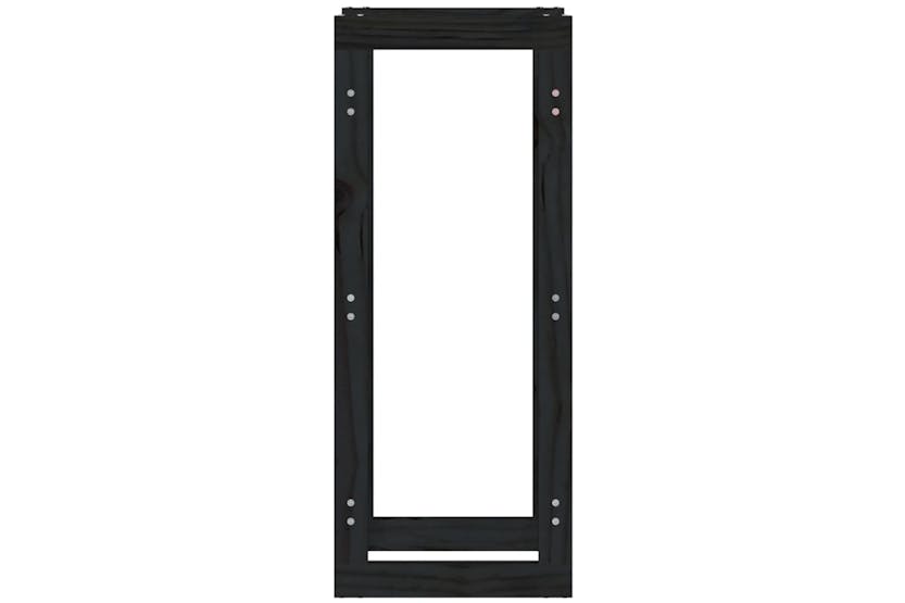 vidaXL 822411 Firewood Rack Black 41x25x100cm Solid Wood Pine vidaXL 822411 Firewood Rack Black 41x25x100cm Solid Wood Pine