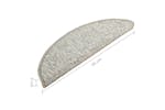 vidaXL 149907 Carpet Stair Treads 15 Pcs Light Grey 56x17x3cm vidaXL 149907 Carpet Stair Treads 15 Pcs Light Grey 56x17x3cm
