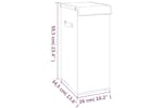 vidaXL 351039 Foldable Laundry Hamper Grey 26x34.5x59.5cm Faux Linen Fabric vidaXL 351039 Foldable Laundry Hamper Grey 26x34.5x59.5cm Faux Linen Fabric