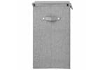 vidaXL 351039 Foldable Laundry Hamper Grey 26x34.5x59.5cm Faux Linen Fabric vidaXL 351039 Foldable Laundry Hamper Grey 26x34.5x59.5cm Faux Linen Fabric