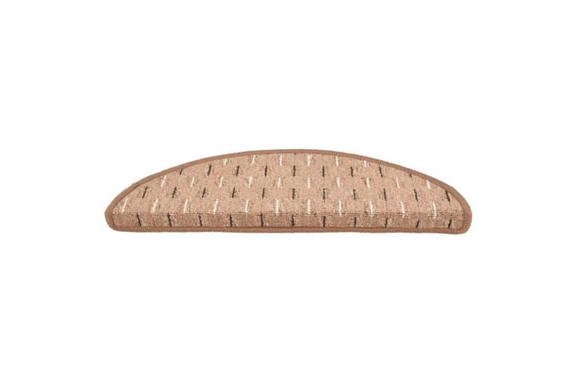 vidaXL 149869 Carpet Stair Treads 15 Pcs Brown 56x17x3cm vidaXL 149869 Carpet Stair Treads 15 Pcs Brown 56x17x3cm