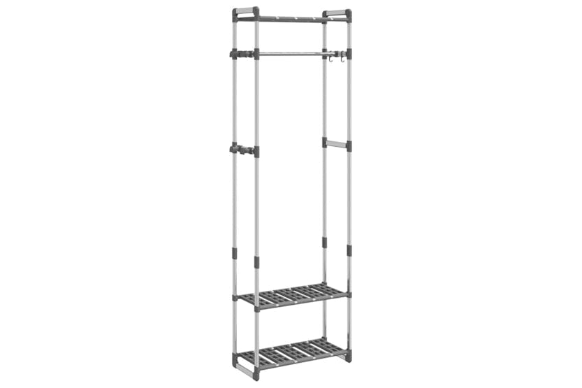 vidaXL 344385 3-tier Clothes Rack Silver 59x29x192cm Aluminium vidaXL 344385 3-tier Clothes Rack Silver 59x29x192cm Aluminium