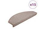 vidaXL 133886 Carpet Stair Treads 15 Pcs Light Brown 65x24x4cm vidaXL 133886 Carpet Stair Treads 15 Pcs Light Brown 65x24x4cm